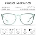 Stylish Safety Glasses, Clear Anti-Fog Anti-Scratch Protective Glasses For Men And Women (Light blue)