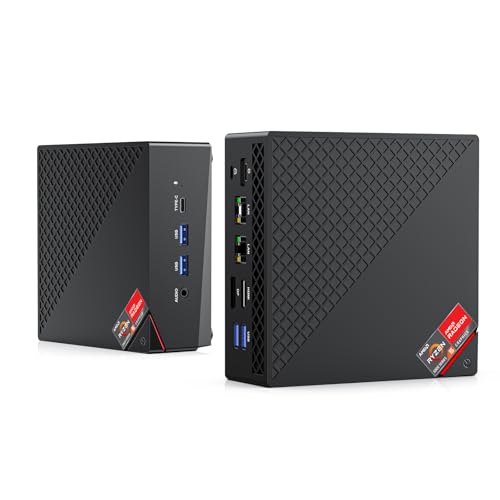 ACEMAGICIAN AM06Pro Mini PC, AMD Ryzen 5 7430U (6C/12T, Bis zu 4.3Ghz),16GB DDR4 512GB M.2 SSD Micro PC mit Windows 11 Pro | 4K Triple Display | Type-C | Dual Ethernet | WiFi 6 | BT 5.2