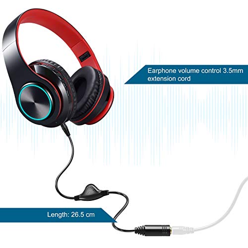 image for PChero 3.5mm Headphone Extension Cables, 2pcs 3.5mm Male to Female Ste