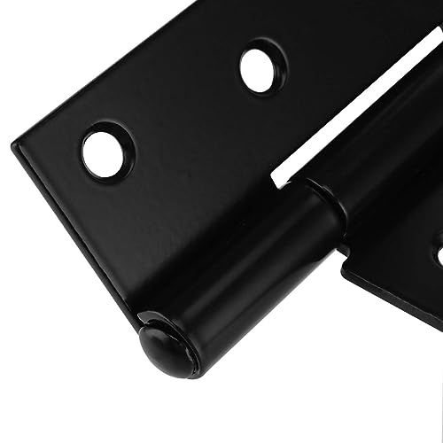 SINJEUN 6 Pcs 12 Inch T Hinges, Black Heavy Duty Shed Barn Door Hinge with Mounting Screws - Image 3