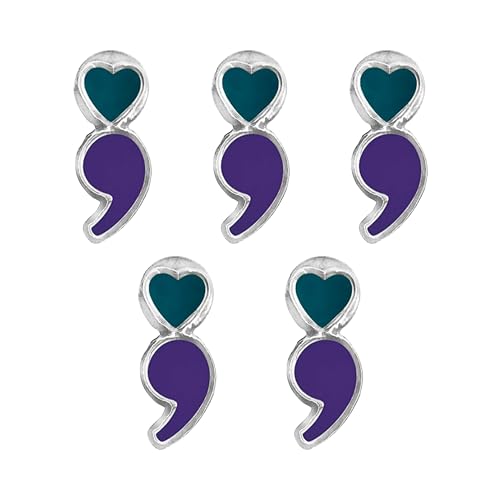 Image of Suicide Awareness and Prevention Pin - Bulk Packs - Variety Pack of Teal & Purple Ribbon Pin Perfect for Support Groups, Gift-Giving and Fundraising