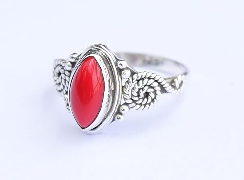 Miniatura 9 de Black Tourmaline Stone Ring, 925 Sterling Silver Ring Statement Ring For Women - Girls, 5X10mm Natural Marquise Shape Gemstone Ring, Christmas