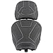 Motorcycle Front & Rear Comfort Seat Fit for Tracer 9 Tracer9 GT 2021 2022 2023 2024, Leather Rider Saddle Solo Back Passenger Pillion Cushion Pad, Black