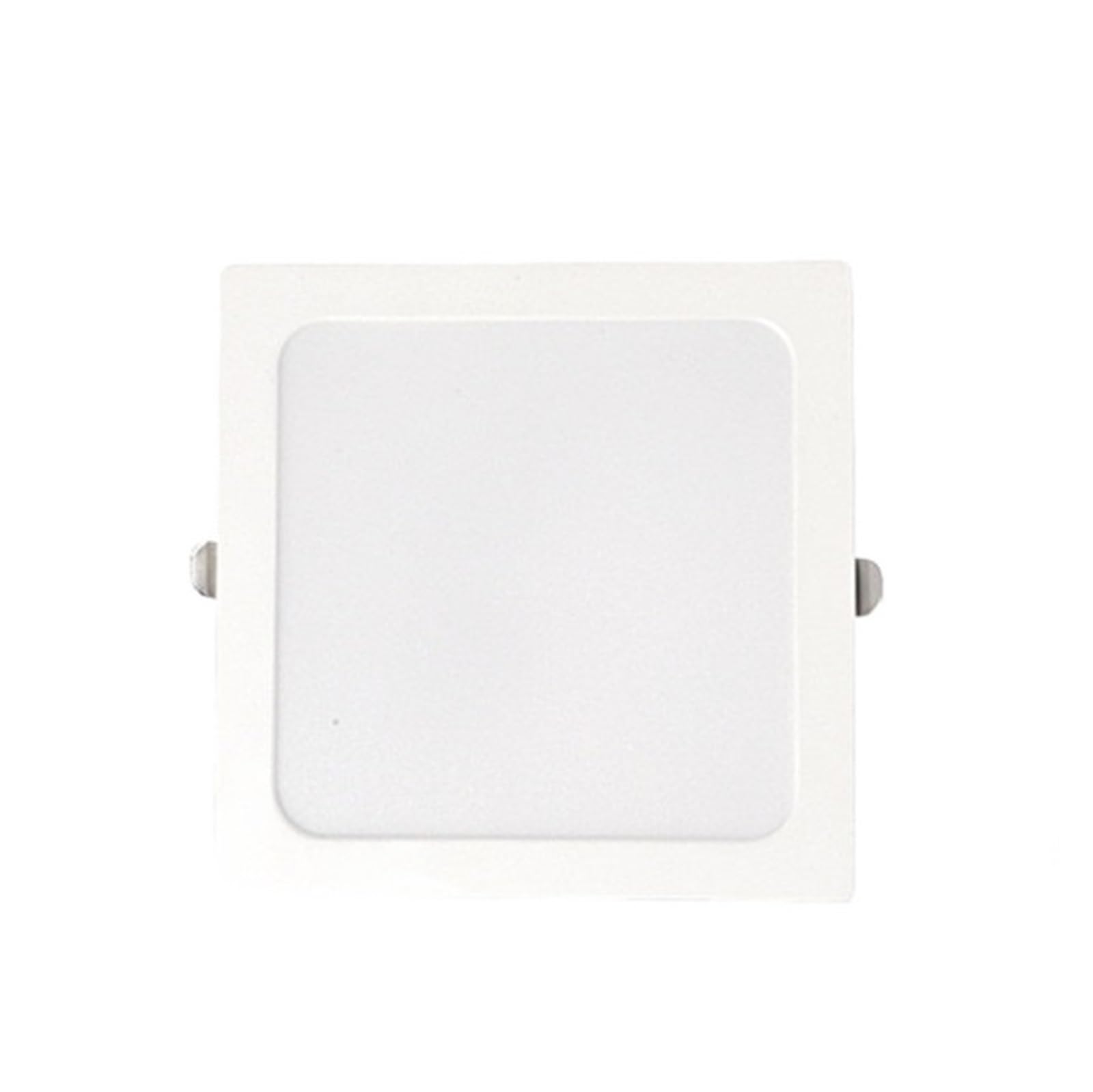 Foco downlight ultrafino y panel LED cuadrado de 24W blanco 8