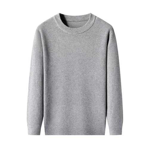 Men'S Autumn and Winter Knitted Sweater O-Neck Long-Sleeved Soft and Comfortable Casual Sweater3