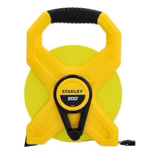 Image of STANLEY 200 Ft x 1 /2 in. Open Frame Fiberglass Long Tape Measure (34-793)