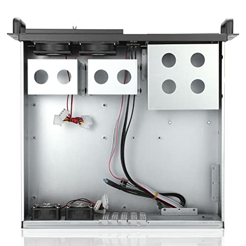 Rackchoice 3U Rackmount Server Chassis Atx/Matx With 3X5.25 Support Ps2 Psu W/Side 80Mm Fan, Dust Filter Bracket Infront Easy Maintenace #TOP2