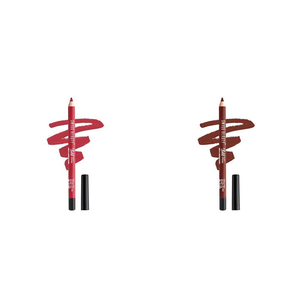 SWISS BEAUTY Bold Matt Lip Liner | Long-lasting |Matte Finish | Non-drying | Shade-04, 5gm & Bold Matt Lip Liner | Long-lasting |Matte Finish | Non-drying | Shade-04, 5gm SWISS BEAUTY Bold Matt Lip Liner | Long-lasting |Matte Finish | Non-drying | Shade-04, 5gm & Bold Matt Lip Liner | Long-lasting |Matte Finish | Non-drying | Shade-04, 5gm