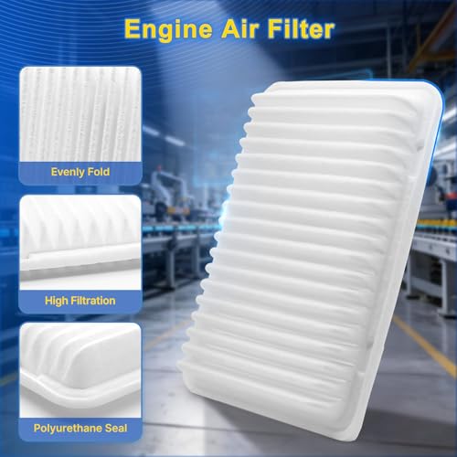 Cabin & Engine Air Filter Kit Fits L4-2.7L Tacoma 2005-2023 by E-Longwell - Used condition - Image 5