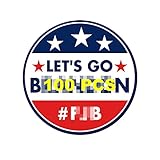RtLvio 100 Pcs Let's Go Sticker - Funny Car Truck Window Decal Sticker for Laptop Hardhat