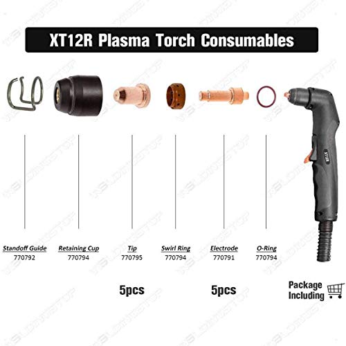 Electrodo de corte por plasma 770791 repuesto compatible con soplete Hobart 3