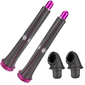 Mit Dyson-Haartrocknern kompatibles Haarwerkzeugzubehör (2 * 20 mm Lockenwickler + 2 * Adapter)
