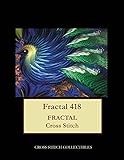 Fractal 418: Fractal cross stitch pattern