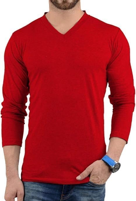 V Neck T Shirts Men – Light and Soft Pullover T Shirt with Long Sleeve- Perfect for Daily Use or Casual Events - Image 4