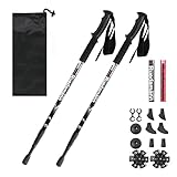 Ruedamann Trekking Poles, Walking Sticks, Lightweight, Collapsible, Adjustable Up to 53.1',...