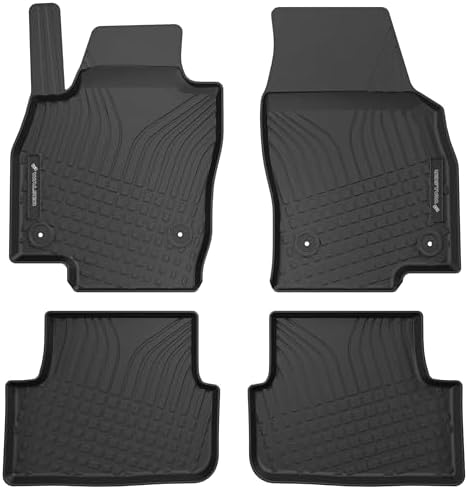 Walser Premium Fussmatten Auto für Seat Arona/Seat Ibiza V/VW Polo VI 2017-Heute, Skoda Fabia IV/VW Taigo 2021-Heute, 100% passgenaue Gummimatten Auto - Made in EU, robuste Fußmatt