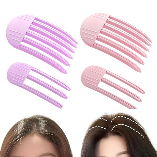 Lot De 4 Peignes À Cheveux Bouclés Retouche Racines Cheveux Pince À Cheveux Naturelles Sans Couture Pour Le Coiffage Pince À Racines De Cheveux Pour Des Pince À Cheveux Volumineuses Et Moelleuses