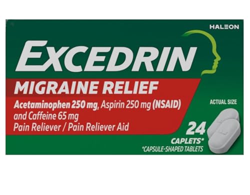 Excedrin Migraine Pain Reliever Caplets 24 ea