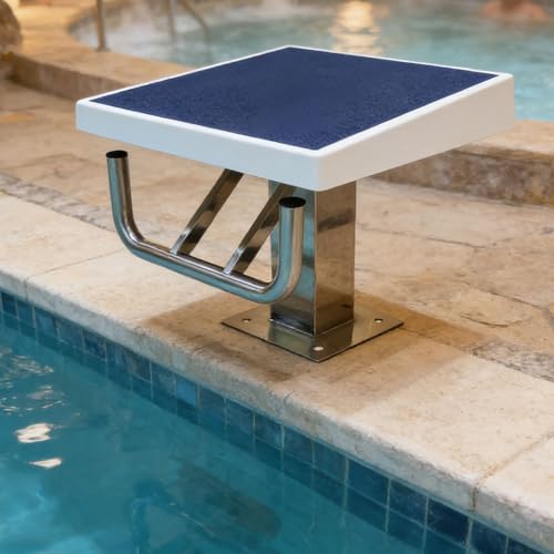 Plot de départ de plongeon en inox 304 avec poignée pour club de natation