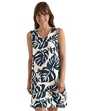 Cecil Knielanges Jerseykleid mit V-Neckund Print Palm Breeze...