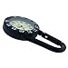 Black Clip on Carabiner Rotating Bezel Luminous Face FOB Watch for Doctors Nurses Paramedics Chefs