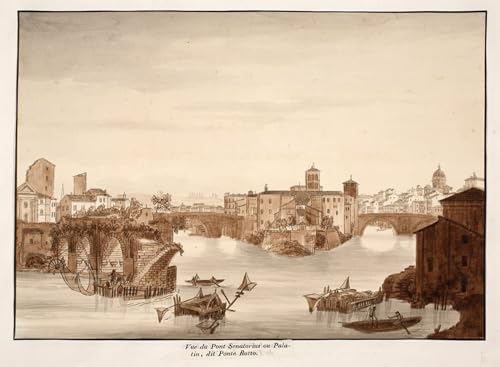 Impression sur toile Vue du Palatin Agostino Tofanelli tableau d'art