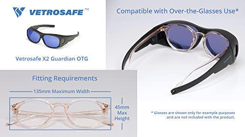 Vetrosafe® Guardian Otg Glassblowing Safety Glasses Shade 3 (Didymium-Alternative Polycarbonate Lens) For Lampworking, Flameworking, Glassblowing #TOP4