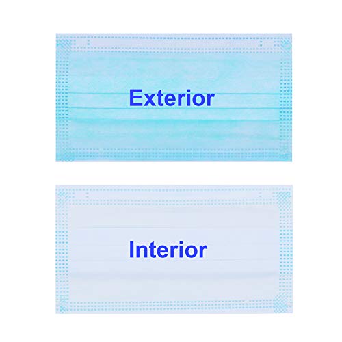 HIBRON 100 blaue Einwegmasken zugelassen nach CWA 17553: 2020 mit Testmethode BFE: EN14683: 2019 in Spanien, BFE> 99%