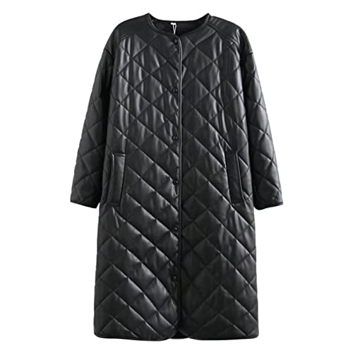 Manteau hiver faux peluche coton fini le froid veste vintage noire L