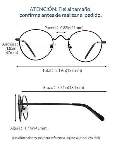 Cyxus Óculos anti luz azul,Armações de óculos para computador para homens e mulheres,oculos redondos