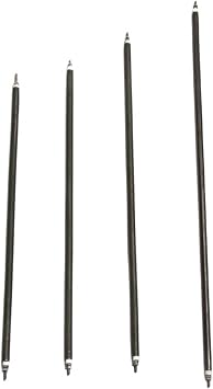 220V Air Spare Resistance Flexible Heater Element Electrical Oven Straight Tubular Heating Element 6.6mm 300-500mm 2PCS220V 350W 330mmL