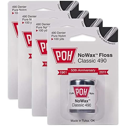 POH Dental Floss Unwaxed, 100 Yard- 4 Pack Cover