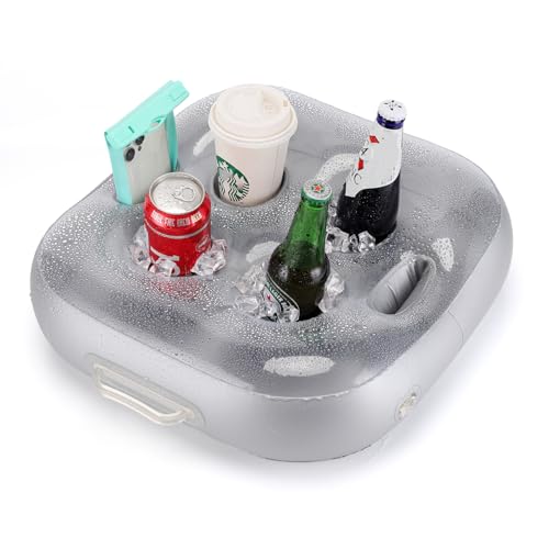 Floating Drink Holder,Pool Drink Holder Floats,pool&hot tub accessories, Upgraded Design for Pool...