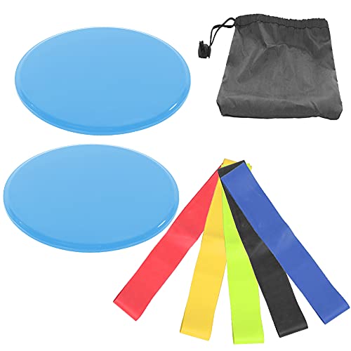 WIHFHGZ Exercise Sliders Pilates Slider, Fitness Sliding Discs, Double - Sided, Lightweight, Portable - Low Impact Core Workout, Stability and Coordination, Home Gym Training (Blue Sliding Basin +