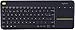 Logitech K830 Illuminated Living-Room Keyboard with Built-in Touchpad & K400 Plus Wireless Touch TV Keyboard with Easy Media Control and Built-in Touchpad