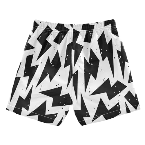 Boccsty Thunder Lightning Boys Swim Trunks Summer Toddler Beach Board Shorts Kids Swimsuit Swimwear XS2