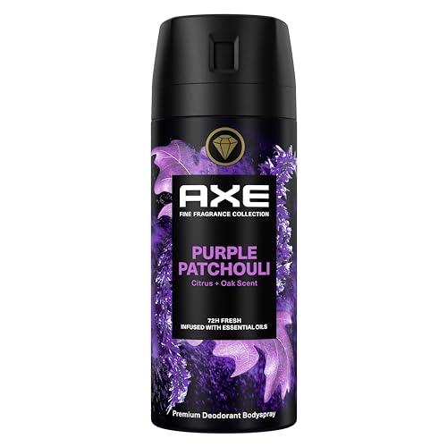 Axe Fine Fragrance Collection Premium Déodorant pour le corps au patchouli violet sans aluminium pour 72 heures de fraîcheur 150 ml