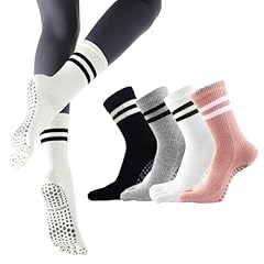 4 Pairs Pink White Black Grey