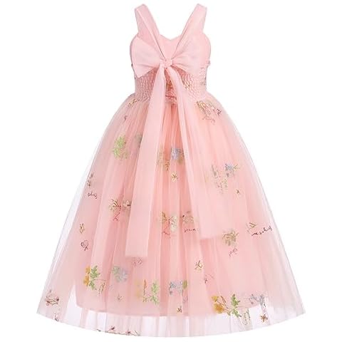 FYMNSI Flower Girl Tulle Maxi Dress Cover