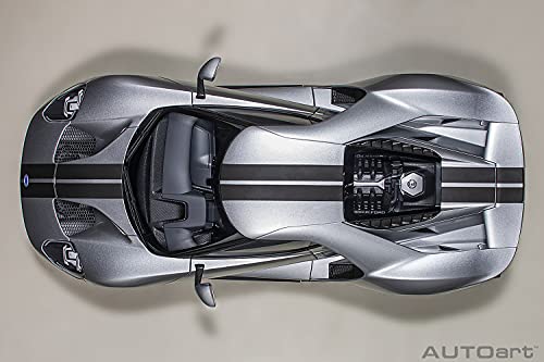 Modelo Coche Ford GT 2017 1:12 Autoart Plata miniatura 6