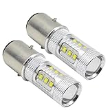 ruiandsion 2 pezzi ba20d led lampadina per faro per motocicletta 12v lampada da motocicletta bianca estremamente luminosa 6000k con fascio alto basso