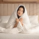 Single Duvet Quilt Protector Zippered Anti Allergy 54x78 inches Cover Soft Anti Dust Mite Bed Bug Safe Anti Microbial Non Slip Quiet Breathable Non Noisy