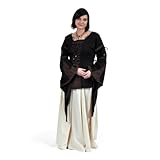 100% Baumwolle BAUMWOLLROCK MITTELALTER ROCK MARKETENDERIN LARP GOTHIC 36-44 natur 7062