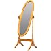 Legacy Decor Swivel Full Length Wood Cheval Floor Mirror, Oak New