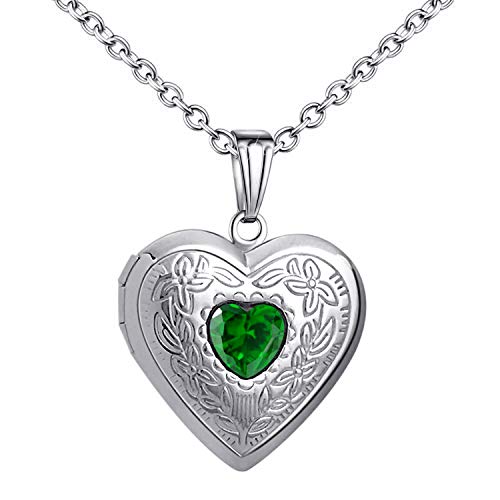 YOUFENG Jewellery Cadeaux d'anniversaire Femme Enfant Homme Mixte Acier inoxydable Acier Cœur multicolore Cristal Cover