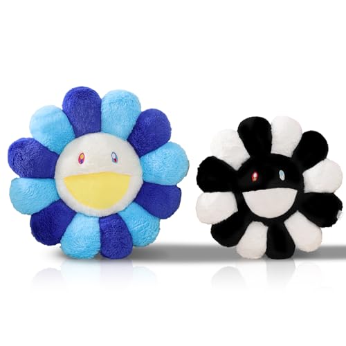 Flower Pillow, Smiley Face Sunflower Plush Pillow, Cute Flower Floor Cushion, Soft Decorative Throw Pillow for Bedroom, Sofa, Car or Dorm Decor