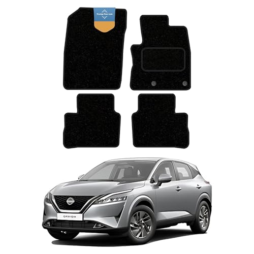 Prestige Mats, Fully Tailored Car Floor Mat Fits Nissan QASHQAI J12 2021-, CARPET, Anti Slip Mat-Non Slip Car Floor Mat with Black Edging