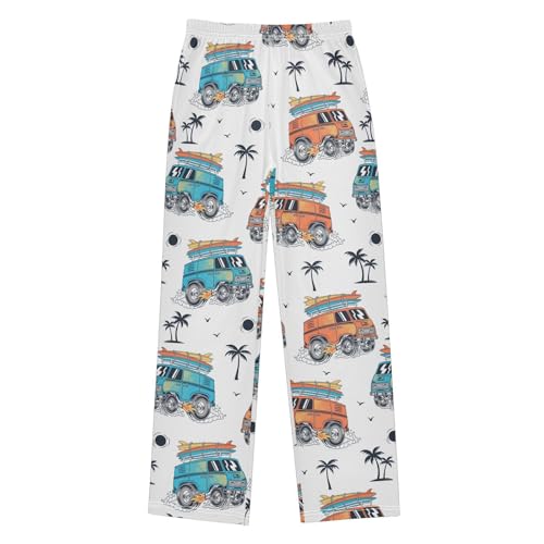 Boys' Pants Surfing Van Monster Truck Long Bottoms Jogger Pants Elastic Waist Trousers with Pockets S-XL