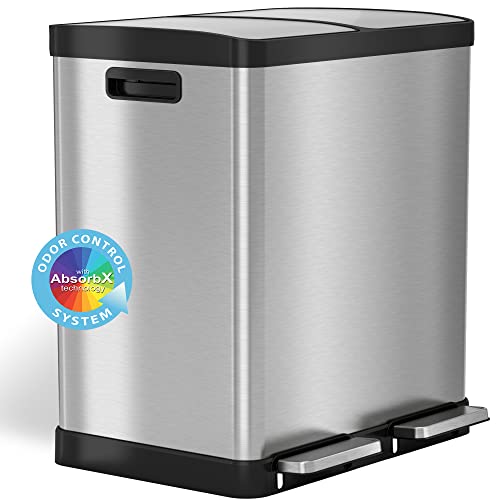 Best Dual Trash Can Top 7 Two Compartment Trash Cans Disposal Answers