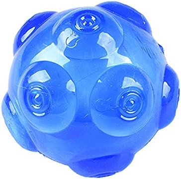 KeysuiRubber Dog Toy Indestructible Balls Interactive Squeak Training Playing Pet Balls